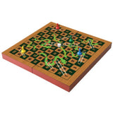 Ambassador Folding Wood Snakes & Ladders Set