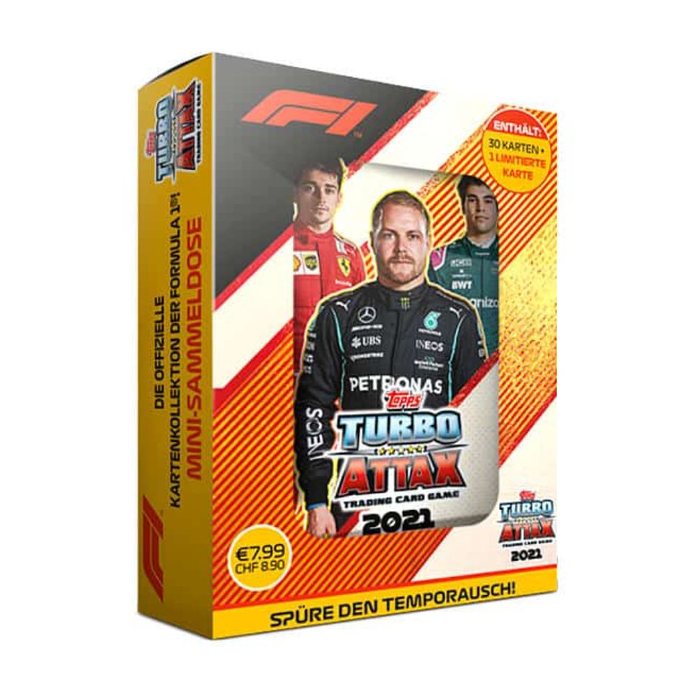 Topps New  FORMULA 1 Turbo Attax Mini Tin (Assorted )  2021/2022 -