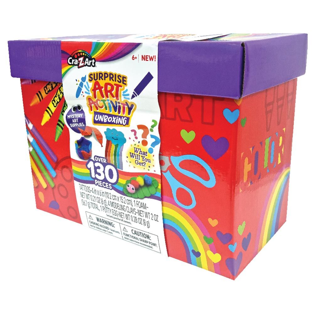 CraZart Surprise Art Activity Unboxing (over 130 Pieces)