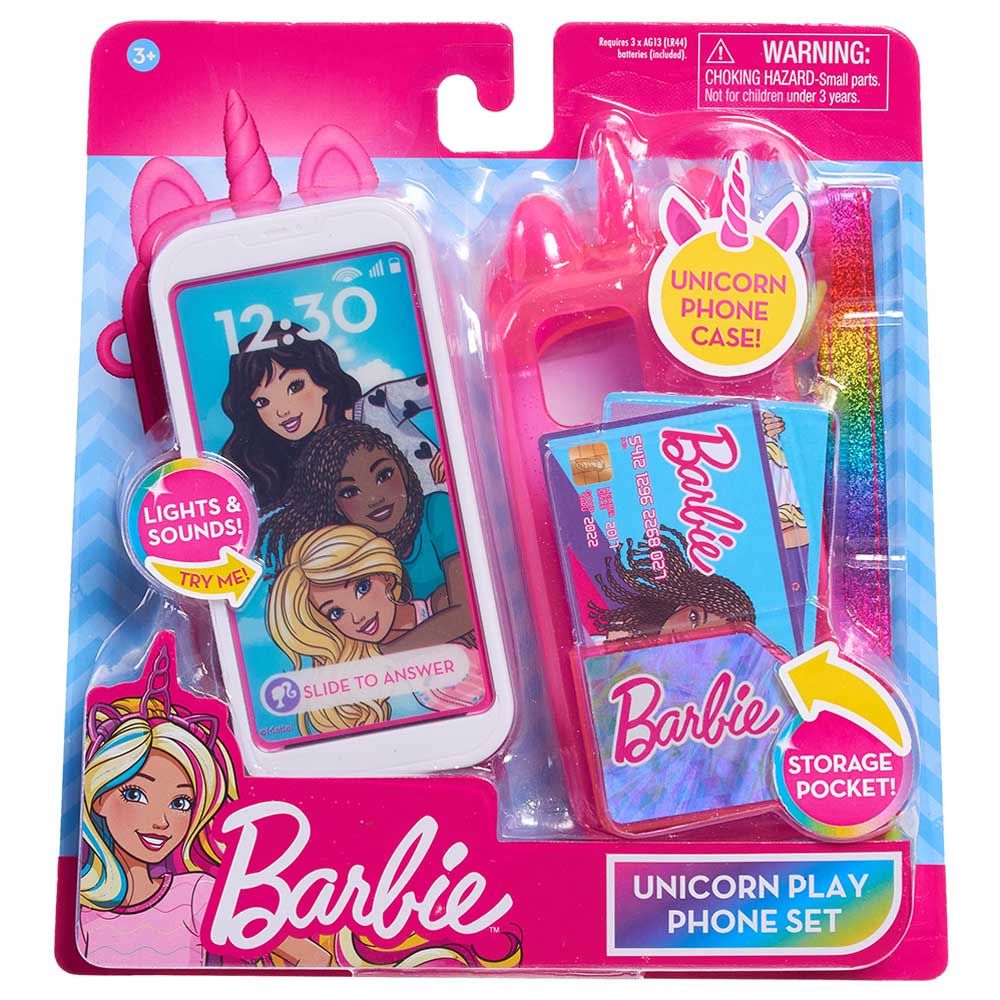 Barbie - Unicorn Play Phone Set W/ Lights & Sounds