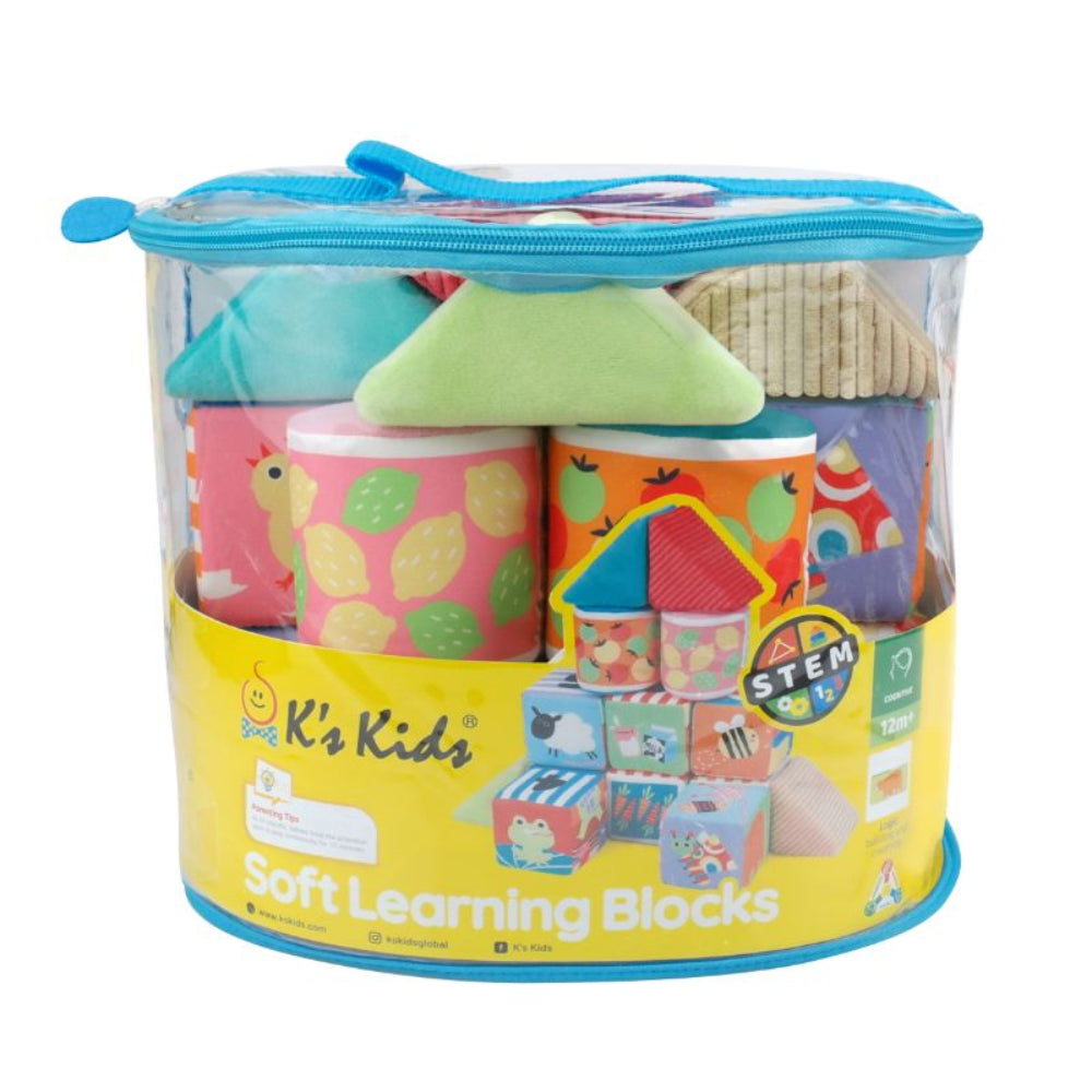 K's Kids - Soft Learning Blocks - 14pcs  Image#3