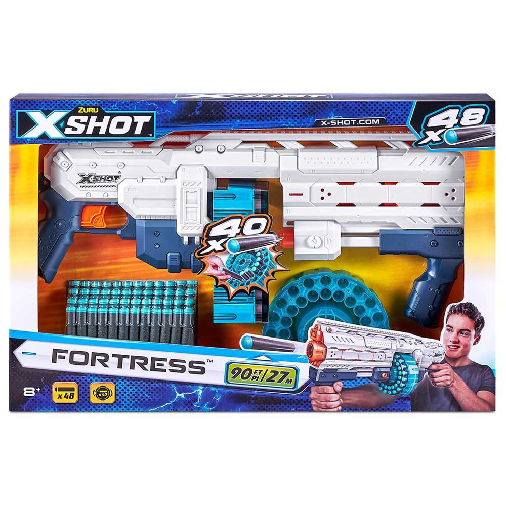 X Shot - Excel Fortress w/ 40 Darts Capacity Barrel
