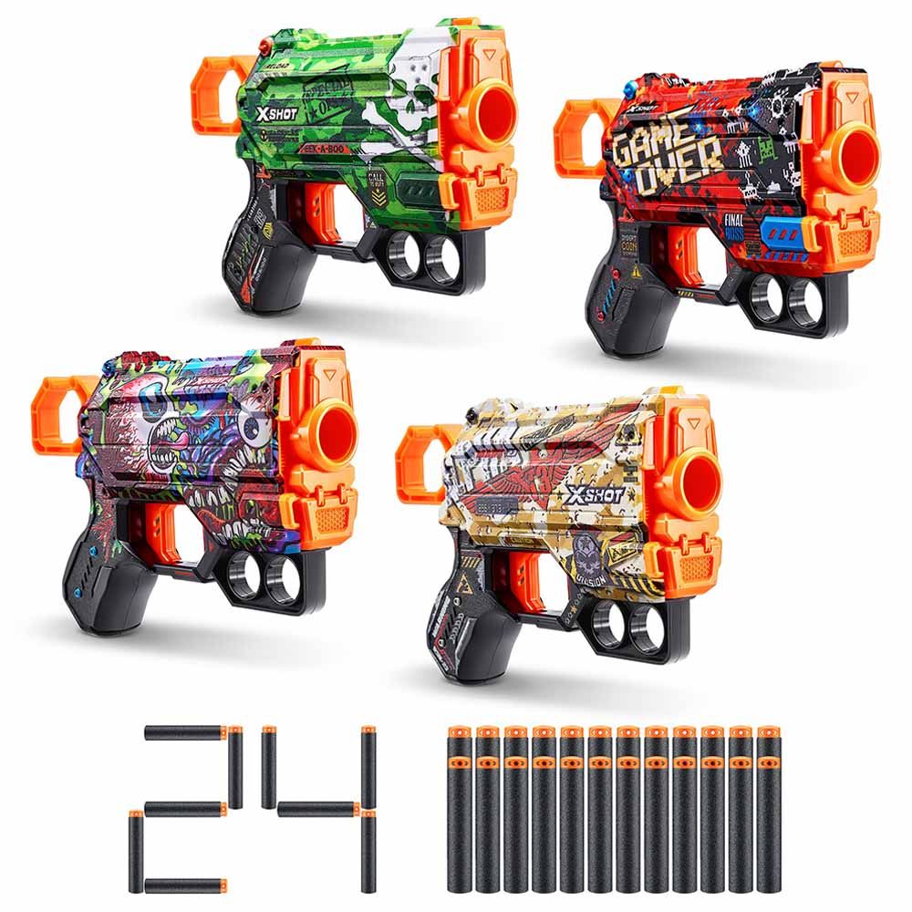 X-Shot Skins Menace 4Pk