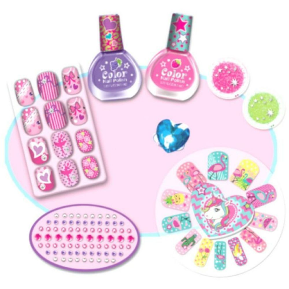 Tokidas Girls Stylish Bling Nail Playing Set
