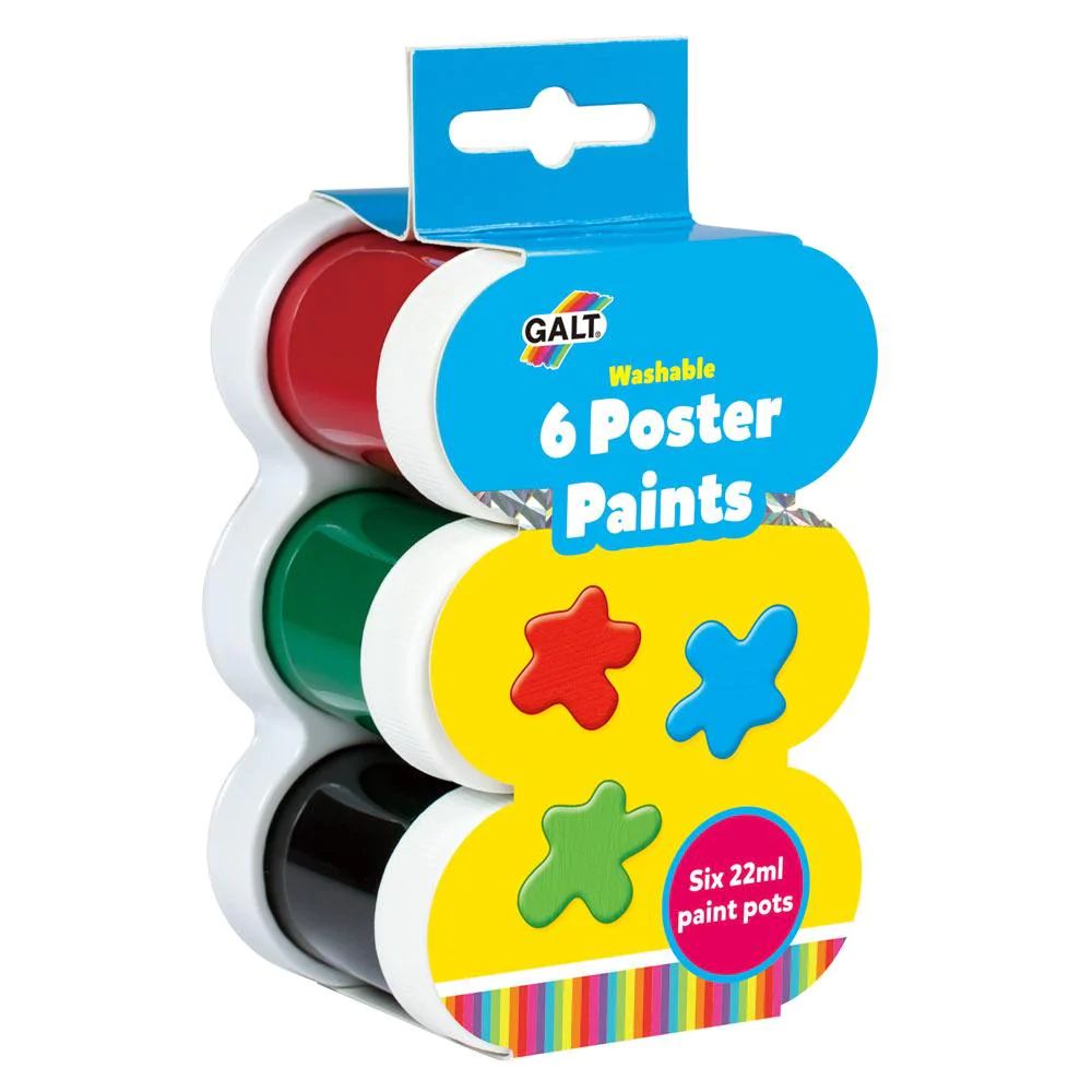 Galt 6 Poster Paints Washable Galt 6 Poster Paints Washable