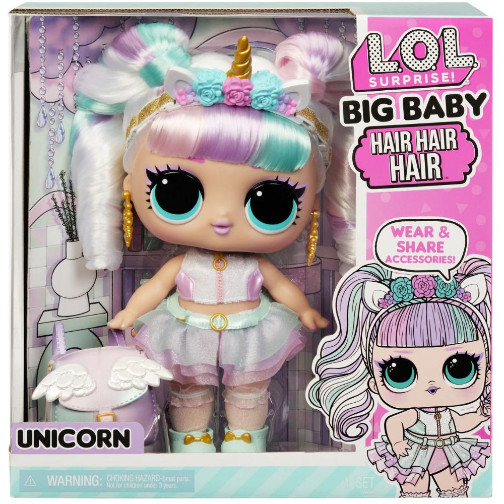 LOL Surorise Big Baby Hair Hair Hair Unicorn
