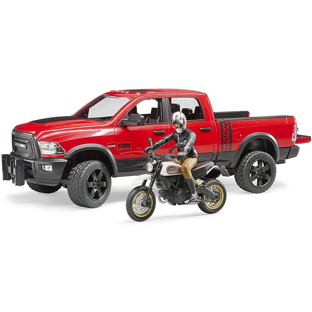 Bruder - Power Wagon with Scrambler Ducati Desert Sled  Image#3