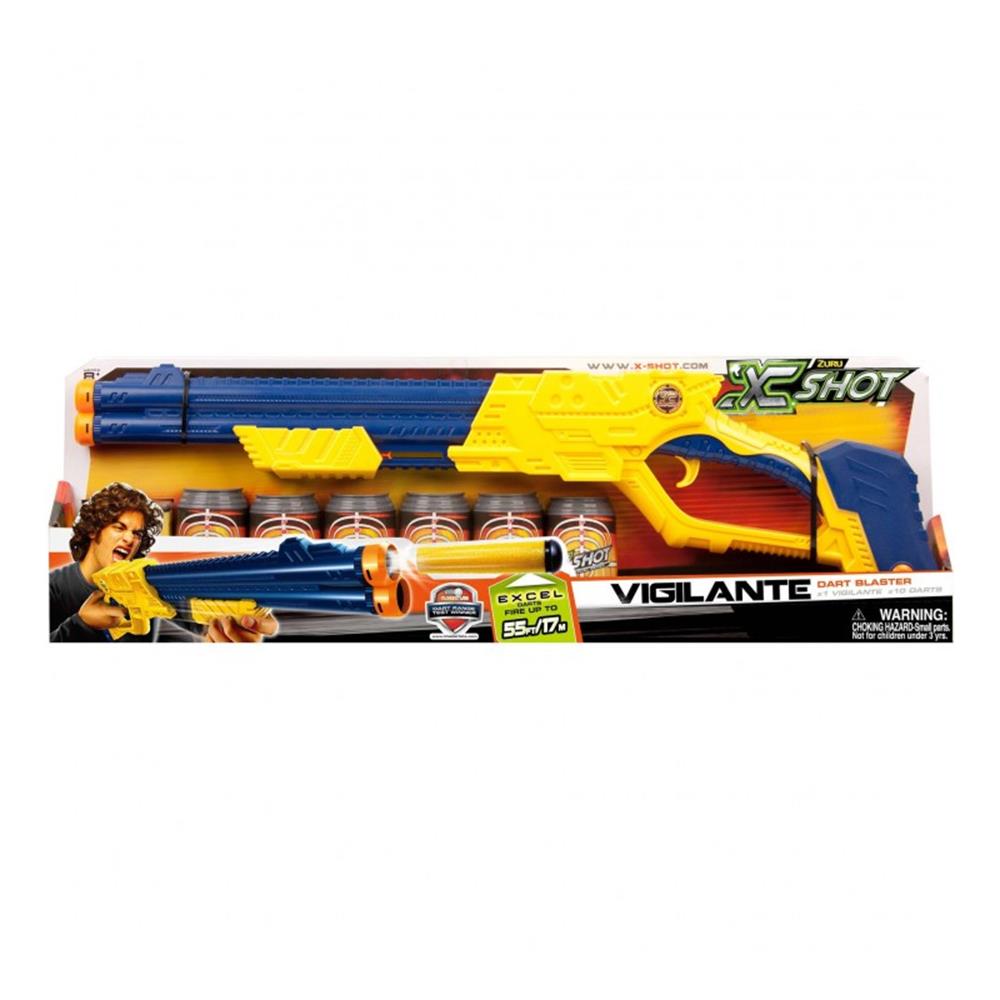 X-Shot Excel Vigilante Sr (6 Cans, 10 Darts)  Image#1